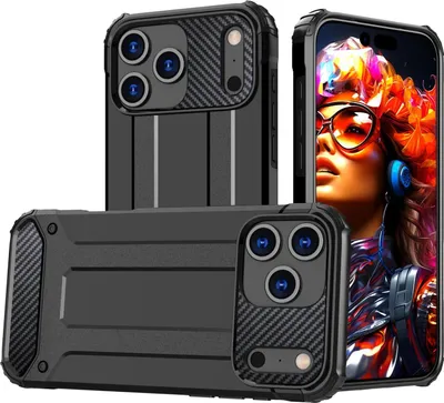 Produktbild von Mobigear Outdoor iPhone 17 Pro Max Hülle Hardcase Backcover Stoßfest - Schwarz
