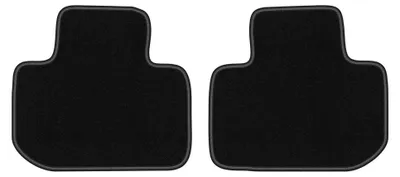 Imagen del producto de Alfombrillas traseras de moqueta para Subaru Outback 2009- (sedán/familiar) – 2 piezas, negras, a medida – Wielganizator LUX