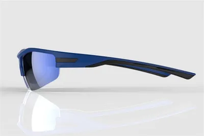 Image de Mirage Lunettes de soleil Sport avec 3 paires de verres bleu noir