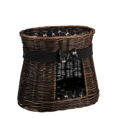 Obrázek produktu pro Oválná tmavě hnědá kočičí bouda / koš pro kočky / věž pro kočky 50X40 H45 CM