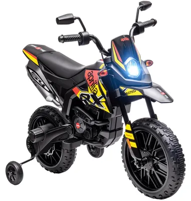 Obrázok produktu pre Detská elektrická motorku AIYAPLAY, 12 V detská motorku s hudbou, rýchlosť 6 km/h, žltá