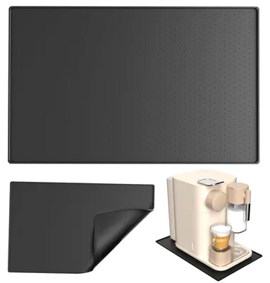 Siliconenmat mit Rand 48×30 cm schwarz 2er-Set