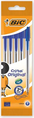 Produktbild von BIC - BALLPEN BIC Cristal M Blue | Blasen Sie ein 5 -Stück