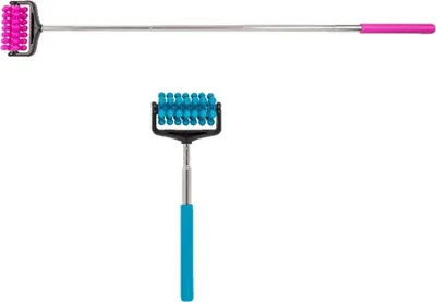 Produktbild von Ausziehbarer Massage Roller mit gummierten Griff ca.51cm sortiert