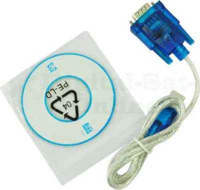 Produktbild von USB zu RS232 SERIAL Adapter Kabel DB9 PIN 9-polig Konverter