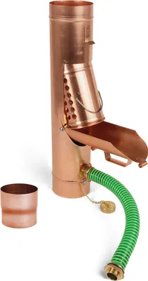 Produktbild von Regensammler mit Laubsammler Kupfer DN 80 - 100 mit Adapter