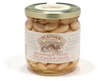 Immagine prodotto di Mandorle nel miele d'acacia Plattner 475 gr.