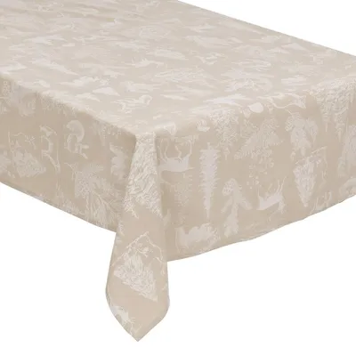 Produktbild von Tischdecke tiere 140x240cm beige-weiß - Feeric Lights & Christmas