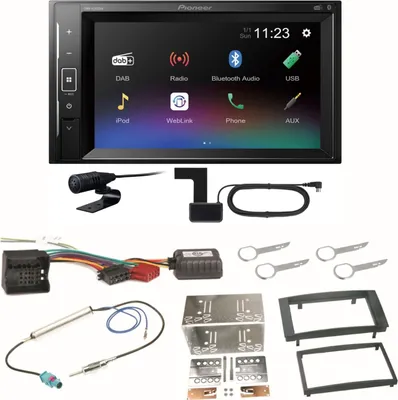 Produktbild von Pioneer DMH-A240DAB Digitalradio Bluetooth Einbauset für T5 2003-2015 Multivan
