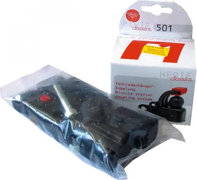 Obrázek produktu pro Hebie 0501 Sada spojky přívěsu F1 + adaptér na sedlovku, černá (1 sada)
