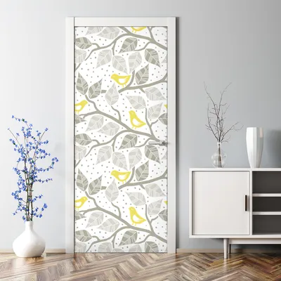 Produktbild von Dekorative selbstklebend Klebefolie Türtapete Türaufkleber Aufkleber Abstrakte Goldformen 70 x 200 cm