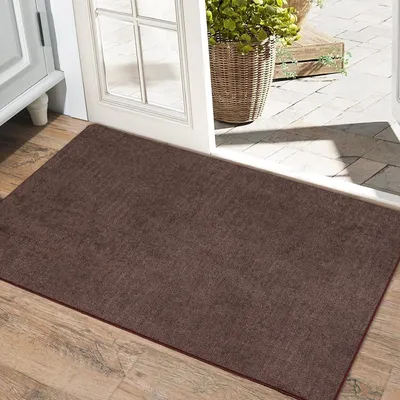 Immagine prodotto di Dariana Tappetino universale Wool 45x75 cm Marrone - Tappetino antiscivolo per cucina, bagno e corridoio