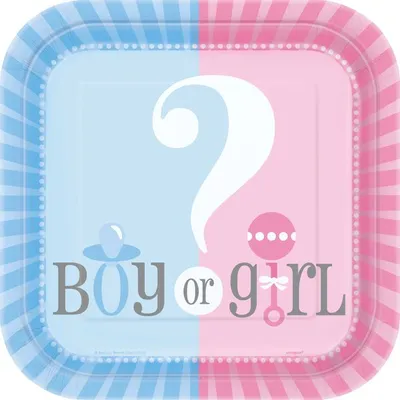 Produktbild von Baby Shower Boy or Girl 10 kleine Teller