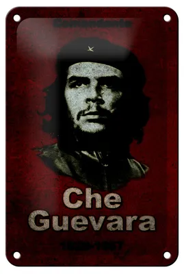 Produktbild von Blechschild Retro 12x18cm Comandant Che Guevara 1928-1967