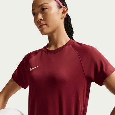 Image de Maillot de foot Nike Dri-FIT Park VIII à manches courtes pour femmes, couleur rouge/blanc, référence HV8178-6