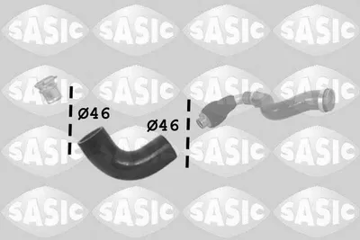 Produktbild von SASIC 3334038 Turbo Ladeluftschlauch für OPEL Vivaro A Kastenwagen (X83) Vivaro A Combi (X83) Vivaro A Pritsche / Fahrgestell (X83) für RENAULT