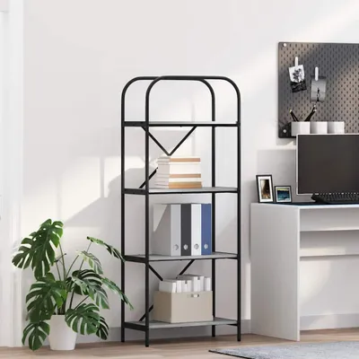 Image de Maison Exclusive - Étagère à livres, 4 niveaux, 60 x 30 x 146 cm, en panneaux de bois