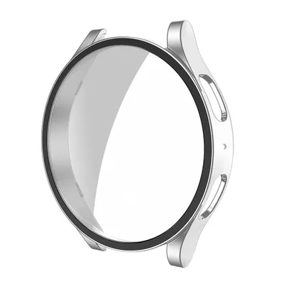 Produktbild von SYSTEM-S Schutz Hülle Case 44 mm aus PC für Samsung Galaxy Watch 5 4 in Grau