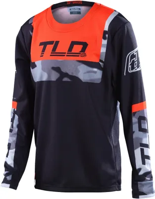 Produktbild von Troy Lee Designs GP Brazen Camo Jugend Motocross Jersey Farbe: Schwarz/Orange, Grösse: M