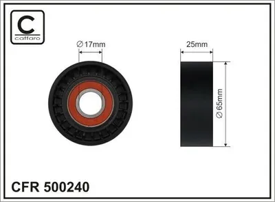 Produktbild von CAFFARO 500240 Spannrolle Keilrippenriemen 65mm für FORD FOCUS III Turnier Kuga Mk2 (DM2) MONDEO IV Turnier (BA7) S-MAX (WA6) FOCUS III