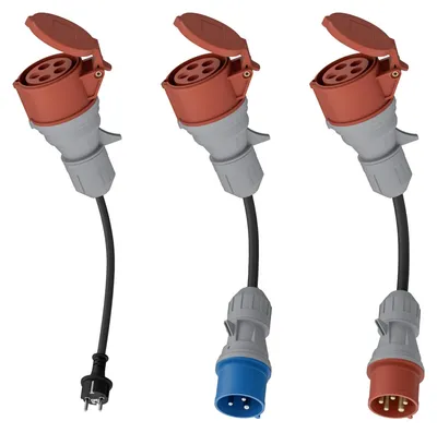 Image de Adaptateur CEE 32A, 5 pôles, pour borne de recharge murale mobile 22 kW