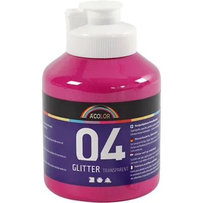 Obrázek produktu pro Akrylová barva Třpytky pro děti - růžová, 500 ml