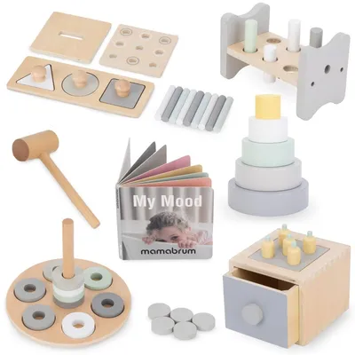 Obrázok produktu pre Montessori vzdelávací box pre batoľatá - 6 hračiek