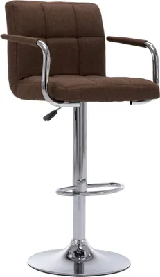 Produktbild von vidaXL Barhocker 2 Stk. Braun Stoff