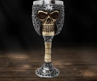 Produktbild von Kelch Totenkopf mit Ritterhelm - Mittelalter, Gothic