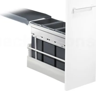 Obrázek produktu pro Odpadkový koš Hailo 3664131 TZ Inset Terzett 3x 10 litrů