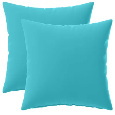 Immagine prodotto di vidaXL, 2 federe per cuscini, HEERLEN, turchese, 45 x 45 cm, poliestere