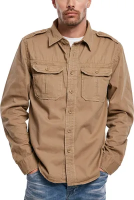 Immagine prodotto di Brandit - Camicia in denim VINTAGE beige cammello - 5XL