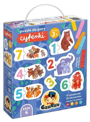 Produktbild von CzuCzu. Puzzle do pary Cyferki 3+