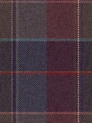 Produktbild von Karierte Vliestapete im Textil-Look – Rot, Blau