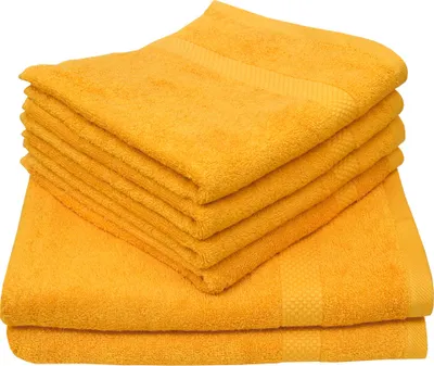 Produktbild von Dyckhoff Handtuchset Planet mango, 6-tlg.