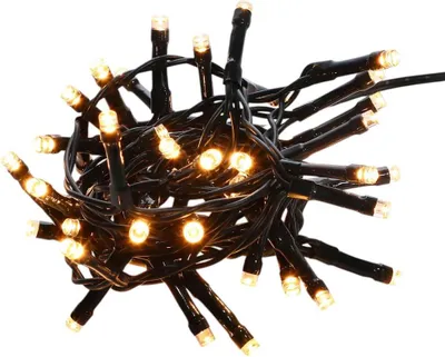 Immagine prodotto di Mini luci LED da esterno 120 bianco caldo, IP44, timer 6/18 ore, 7,5 cm/5 m
