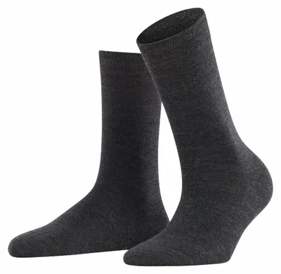 Produktbild von Softmerino Damensocken – Anthrazit Melange – 35-36