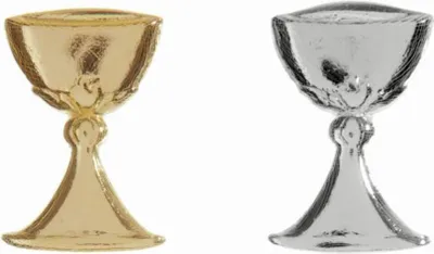 Produktbild von Verzierornament Kelch - 35 x 25 mm 1 Stück silber.