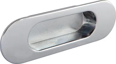 Obrázok produktu pre Kľučka Estamp Zalya šírka 151 mm - kľučka na posuvné dvere - kľučka na zapustenie - tlakovo liaty zinok, chrómovaný, leštený