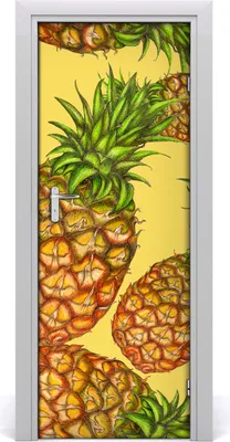 Produktbild von Tulup Türaufkleber 75x205 cm Dekorative Aufkleber Selbstklebend Wasserdichte Tapete Abnehmbar Schlafzimmer Wohnzimmer Wohnkultur - Ananas