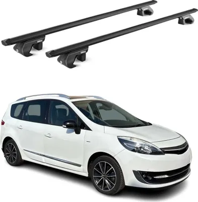 Produktbild von Dachträger Grundträger für Renault Scenic III/X-Mod 2009-2016 Alu Schwarz 2x ABE