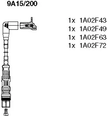 Produktbild von Bremi Zündleitungssatz 9A15/200