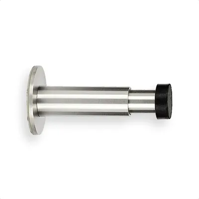 Immagine prodotto di Fermaporta in acciaio inox - autoadesivo - 90-130 mm - nero e grigio