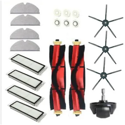 Produktbild von Xiaomi Roborock Ersatzteile Set 2 Rollbürsten, 3 Seitenbürsten, 4 HEPA-Filter Für S6 S60 S65 S5 Max T6 Reinigung