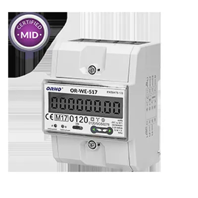 Obrázok produktu pre ORNO OR-WE-517, Elektronický, Plug-in, Výstupný výkon, Biela, Kwh, LCD