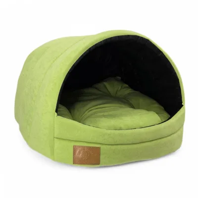 Produktbild von Hundehütte Hundehaus Hundebett Hundehöhle Größe M [ Gruen ]