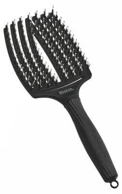 Produktbild von Olivia Garden - Fingerbrush - Boar & Nylon bristles - Large - Black
