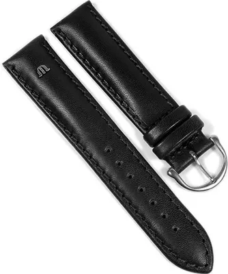 Produktbild von Maurice Lacroix Galant Uhrenarmband 20mm | Leder schwarz glatt 22492S