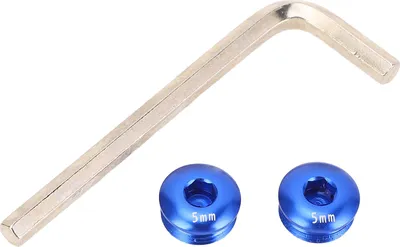 Produktbild von Radspedalschraube Aluminiumlegierung M14 Gewinde 5mm Abdeckung für Bergblau