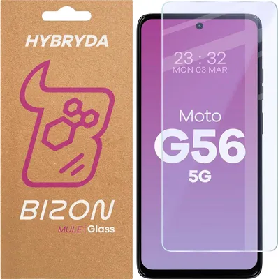 Produktbild von Flexibles Hybridglas für Motorola Moto G56 5G, Bizon Glass Mule